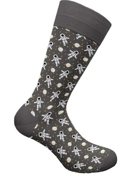 Walk Bamboo Ανδρικές Κάλτσες Ψηλές με Σχέδια Γκρι W304-29-101