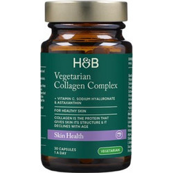 Holland & Barrett Vegetarian Collagen Complex Skin Health με Υαλουρονικό Οξύ & Βιταμίνη C 30 Κάψουλες