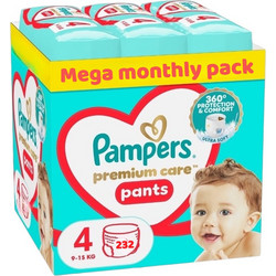 Pampers Premium Care Monthly Pack Πάνες No4 232τμχ