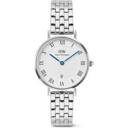 Daniel Wellington Petite Roman Numerals Γυναικείο Ρολόι με Ασημί Μεταλλικό Μπρασελέ DW00100859