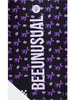 Bee Unusual Holy Shit Πετσέτα Θαλάσσης Microfiber Μαύρη 100x150cm BT-251406