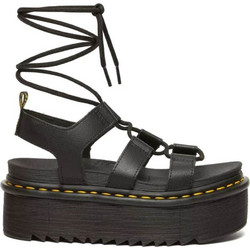 Dr. Martens Nartilla Xl Athena Καλοκαιρινές Γυναικείες Πλατφόρμες Χαμηλές Δερμάτινες Μαύρες 31538001
