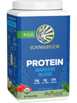 Sunwarrior Warrior Blend Unflavoured Φυτική Πρωτεΐνη Χωρίς Λακτόζη & Γλουτένη 750gr