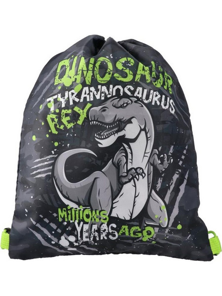 Talent T-Rex Παιδική Τσάντα Πλάτης Γυμναστηρίου Μαύρη J-100504
