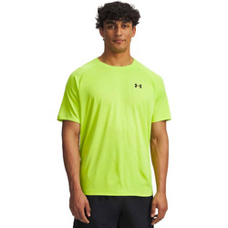 Under Armour Tech Textured Ανδρικό Αθλητικό T-Shirt Lime 1382796-389