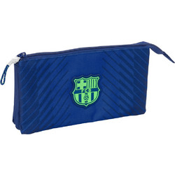 Safta F.C. Barcelona Κασετίνα με 3 Θήκες Μπλε 812525744