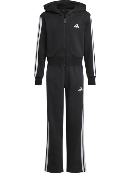 Adidas Παιδικό Σετ Φόρμας Μαύρο Λευκό JM1490