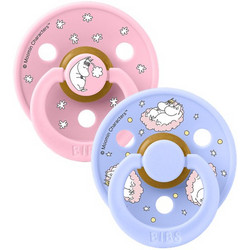BIBS x Moomins Πιπίλες Καουτσούκ 0m+ Sailing Nordic Baby Pink Hush Mix 2ΤΜΧ