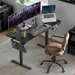 Songmics Γραφείο Ξύλινο Ρυθμιζόμενο Ύψος 140x60x120cm LSD134BZ01
