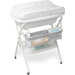 Interbaby Estrellas Μπανάκι Αλλαξιέρα Μωρού με Βάση Λευκό BA006