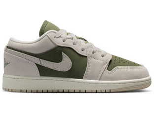 Jordan Air 1 Low Παιδικά Sneakers Μπεζ Χακί HV4396-201