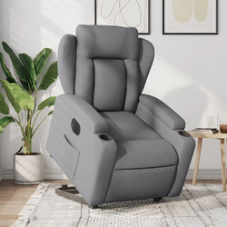 vidaXL Πολυθρόνα Relax Ανακλινόμενη Γκρι 3204506