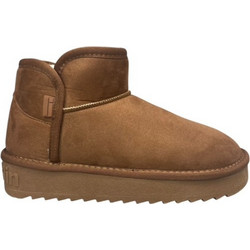 D.Franklin Nordic Low Γυναικεία Μποτάκια Πλατφόρμα Suede Ταμπά με Γούνα DFSH370021