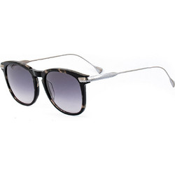 Belstaff CARTER-S036 Γυναικεία Γυαλιά Ηλίου Τετράγωνα Μεταλλικά Ασημί Μαύρο με Μαύρο Φακό