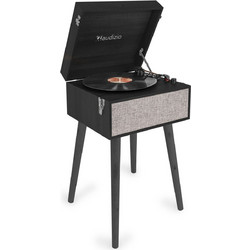 Audizio Fremont Retro Πικάπ Βαλιτσάκι με Ηχεία & Προενίσχυση Bluetooth & USB Black