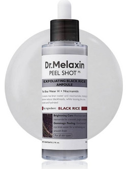 Dr.Melaxin Peel Shot Exfoliating Black Rice Serum Προσώπου με AHA BHA & Νιασιναμίδη 80ml