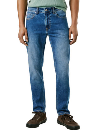 Pepe Jeans Stanley Ανδρικό Τζιν Παντελόνι Ελαστικό Κανονική Εφαρμογή Μπλε PM2083994FA4-000