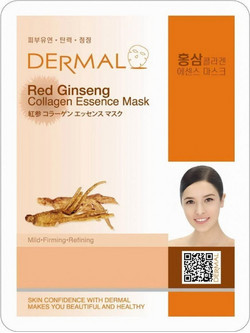 Dermal Red Ginseng Collagen Sheet Μάσκα Προσώπου 23gr