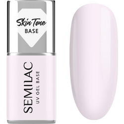 Semilac Skin Tone Milky Pink Base Coat Ημιμόνιμο Βερνίκι Νυχιών 7ml