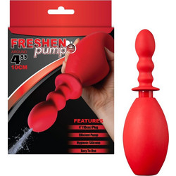 NMC Freshen Pump 4" Πρωκτική Σφήνα 10cm Κόκκινη