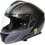 Str Veloce Black Grey Yellow Matt Fluo Κράνος Μηχανής Flip-Up 1650gr