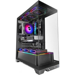 Mars Gaming MC-Prisma Black Gaming Midi Tower Κουτί Υπολογιστή με Πλαϊνό Παράθυρο