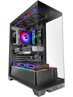 Mars Gaming MC-Prisma Black Gaming Midi Tower Κουτί Υπολογιστή με Πλαϊνό Παράθυρο