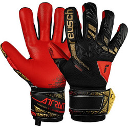 Reusch Attrakt Freegel Silver Παιδικά Γάντια Τερματοφύλακα Μαύρα Κόκκινα 2357075