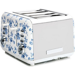 Laura Ashley LA-STCR4 1500W Φρυγανιέρα 4 Θέσεων 1500W Μπλε Λευκή