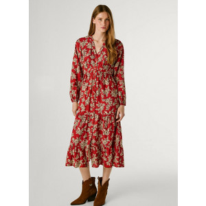 Pepe Jeans Midi Καθημερινό Φόρεμα Μπορντό PL9537695-271 Pepe Jeans Midi Καθημερινό Φόρεμα Μπορντό PL9537695-271