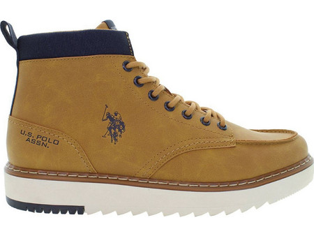 U.S. Polo Assn. Ανδρικά Μποτάκια Suede Ταμπά LONDON001-TAN