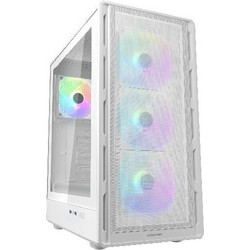 Cougar AirFace Pure White Gaming Midi Tower Κουτί Υπολογιστή με Πλαϊνό Παράθυρο