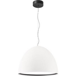 Ondaluce Cupola SO.CUPOLA/BIANCO Κρεμαστό Φωτιστικό Οροφής Μονόφωτο LED με Θερμό Λευκό Φως Λευκό