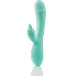 Zenn Perfect Rabbit Vibrator Δονητής Rabbit 22cm Πράσινος