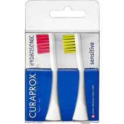 Curaprox Hydrosonic Sensitive Pink Green Ανταλλακτικές Κεφαλές Ηλεκτρικής Οδοντόβουρτσας 2τμχ