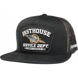 Fasthouse Ignite Ανδρικό Καπέλο Jockey με Δίχτυ Snapback Υφασμάτινο Μαύρο 600000-00