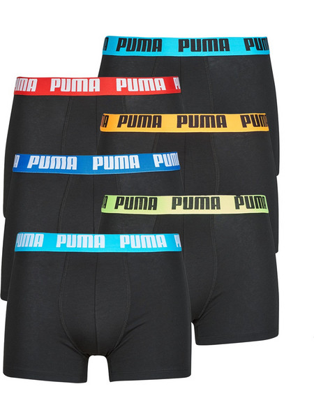 Puma Ανδρικά Μποξεράκια Σετ 6Pack Μαύρα 701227792-004