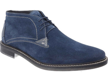 Adam's Ανδρικά Μποτάκια Suede Navy Μπλε 543/4504