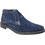 Adam's Ανδρικά Μποτάκια Suede Navy Μπλε 543/4504