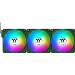 Thermaltake CT120 EX Reverse Case Fan 120mm ARGB με Σύνδεση 3-Pin 4-Pin PWM 3τμχ Racing Green