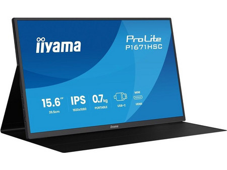 iiyama ProLite P1671HSC-B1 IPS Φορητό Monitor 15.6" 1920x1080 FHD 60Hz 3ms