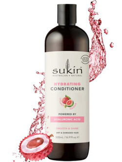 Sukin Lechee Hydrating Fruity Conditioner για Επανόρθωση για Ξηρά & Ταλαιπωρημένα Mαλλιά 500ml