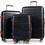 Costway BL10015DK Σετ Βαλίτσες 3τμχ Μαύρες