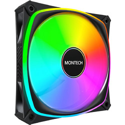 Montech AX120 Pro Case Fan 120mm ARGB με Σύνδεση 3-Pin 4-Pin PWM Black