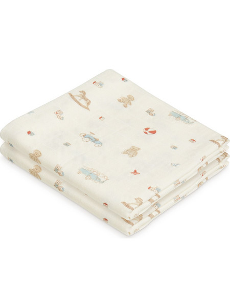 Cam Cam Copenhagen Vintage Toys Πάνες Αγκαλιάς από Μουσελίνα Μπεζ 70x70cm 2τμχ