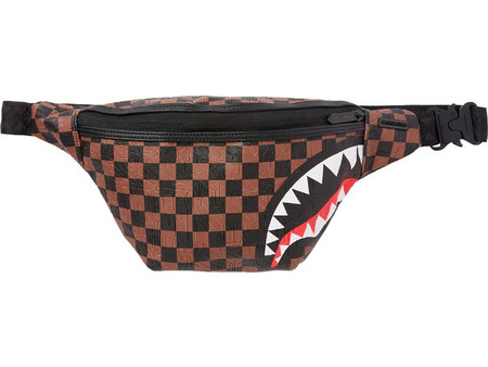 Sprayground Big City Emboss Ανδρικό Τσαντάκι Μέσης Αδιάβροχο Καφέ B8240