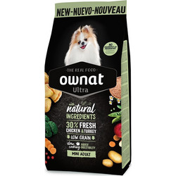 Ownat Ultra Mini Adult Low Grain with Chicken & Turkey 400gr