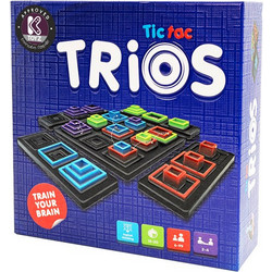 K-Toyz Tic Tac Trios Επιτραπέζιο Παιχνίδι για Παιδιά 6+ Ετών για 2-4 Παίκτες