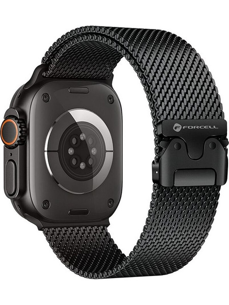Forcell F-Design FA11 Λουράκι Μεταλλικό Black (Apple Watch 38 / 40 / 41mm)
