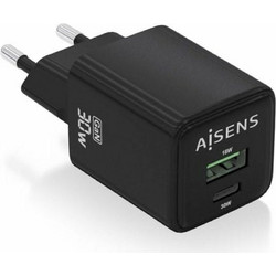 Aisens 30W2P038 Φορτιστής χωρίς Καλώδιο με Θύρα USB-A & Θύρα USB-C 30W